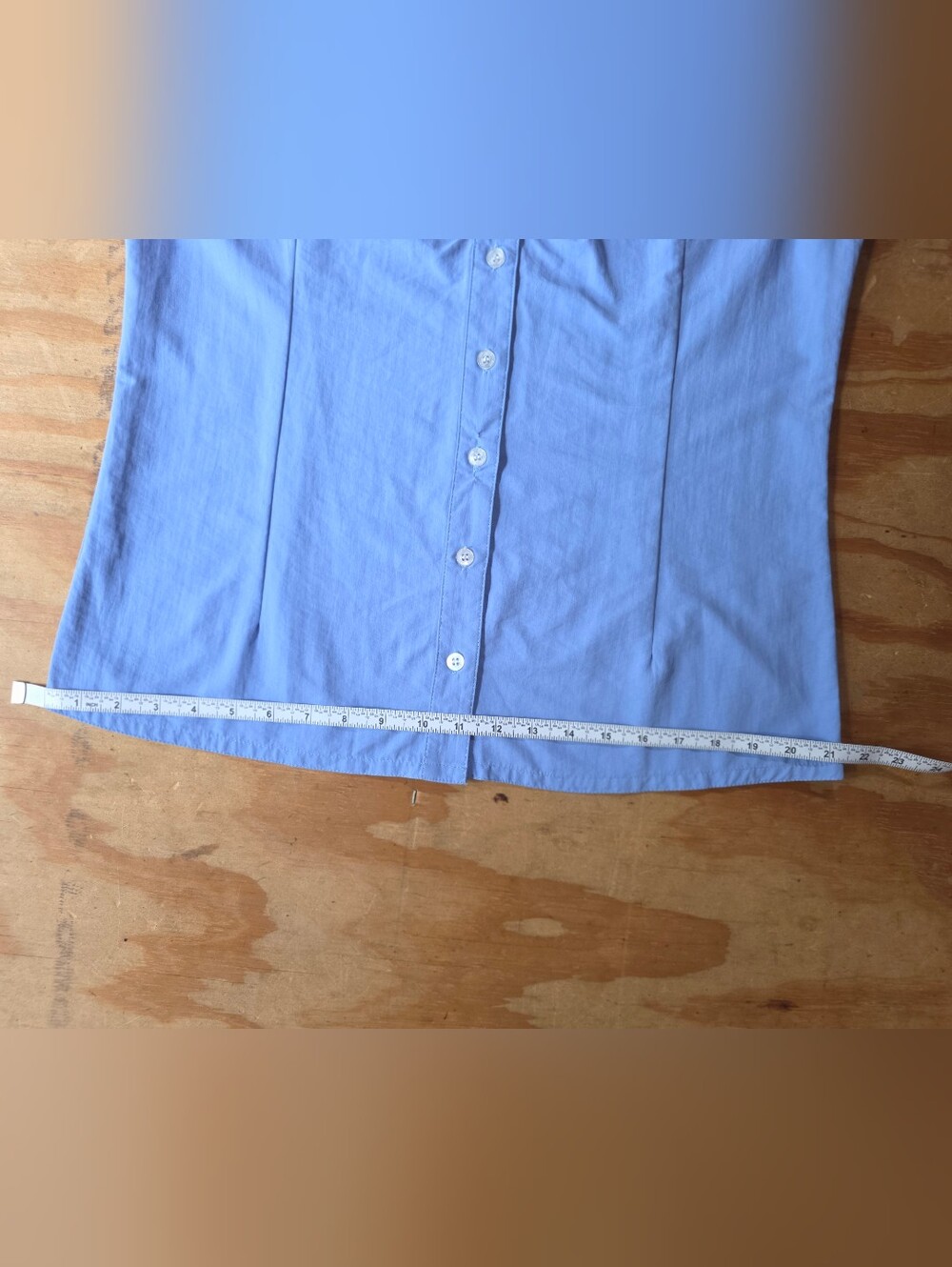 SHE outdoor Sleeveless Blue Button-Front Women's Top #TK48 - Picture 7 of 16